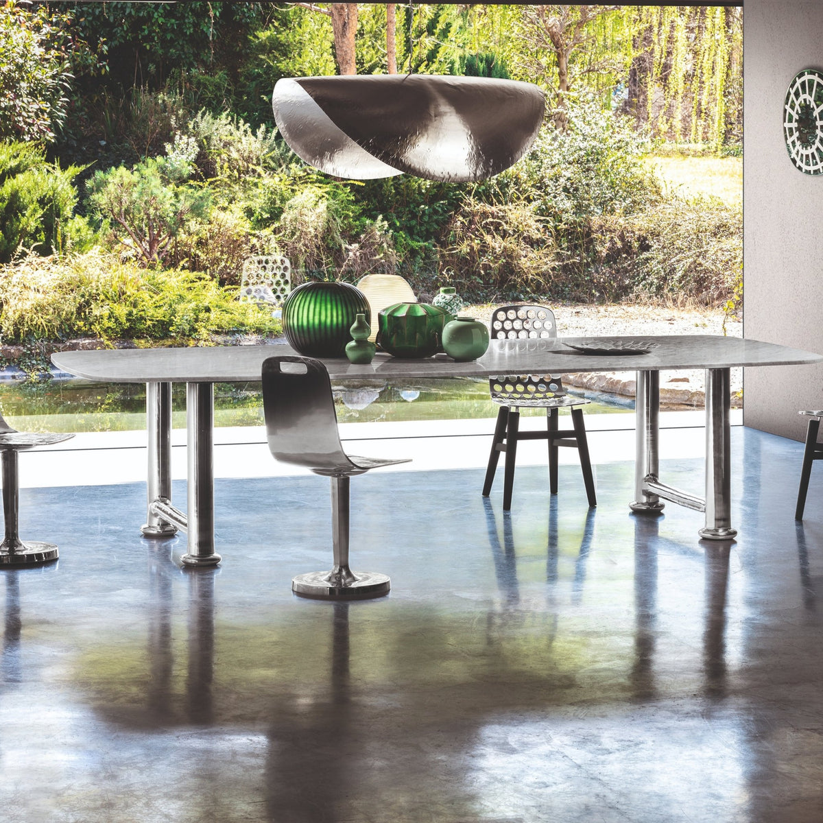 Suspension en laiton nickelé Silver 96 - Gervasoni - The Cool Republic