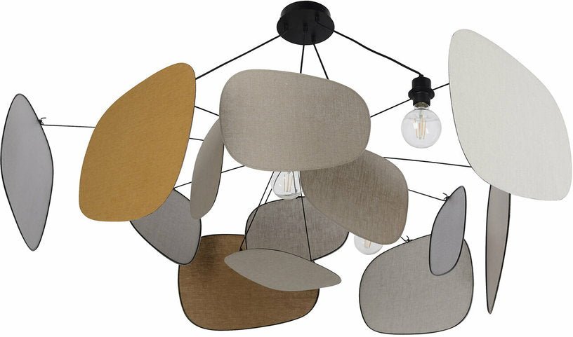 Suspension en lin 13 écrans 150 cm Screen 70's - Market set - The Cool Republic