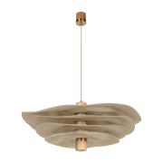 Hanging lamp in linen 78 cm Rivage - Market Set - The Cool Republic