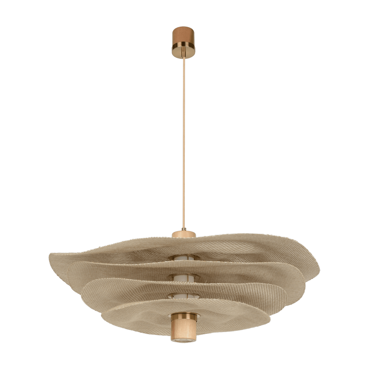 Hanging lamp in linen 78 cm Rivage - Market Set - The Cool Republic
