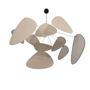 Suspension en lin beige bouleau et métal noir 110 cm Screen - The Cool Republic x Market set - The Cool Republic