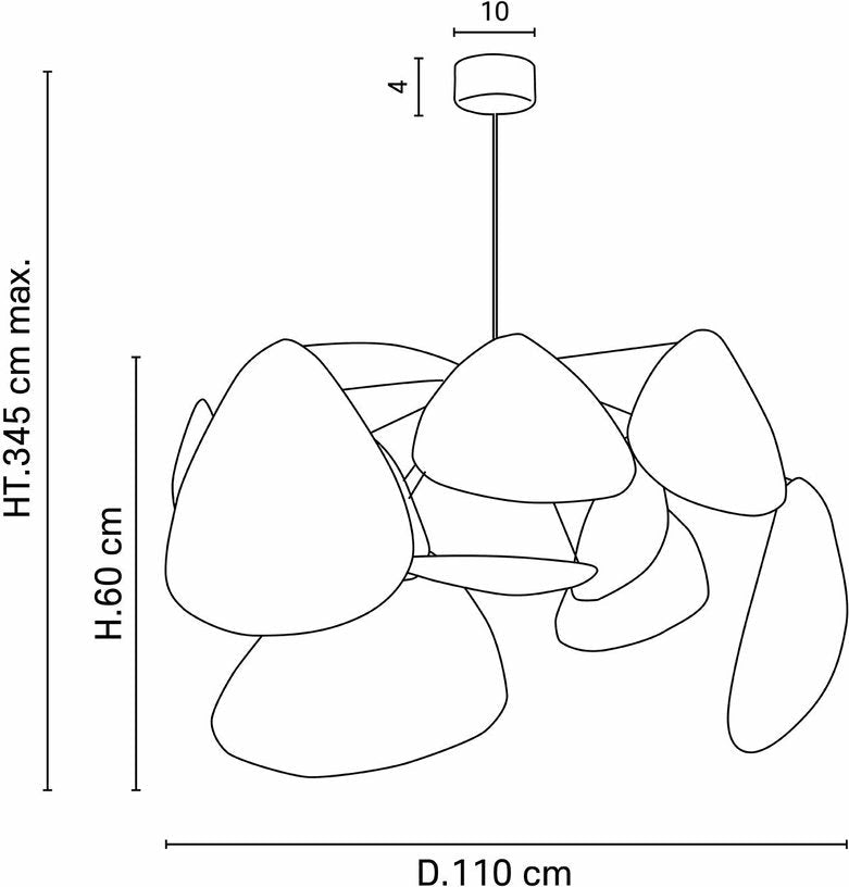 Suspension en lin curry et noire 110 cm Screen - The Cool Republic x Market set - The Cool Republic