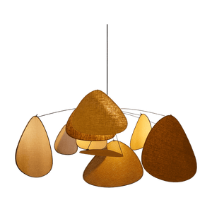 Suspension en lin curry et noire 110 cm Screen - The Cool Republic x Market set - The Cool Republic