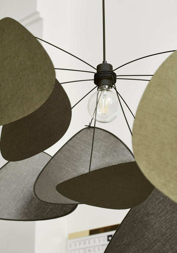Suspension en lin kaki et noir 110 cm Screen - The Cool Republic x Market set - The Cool Republic