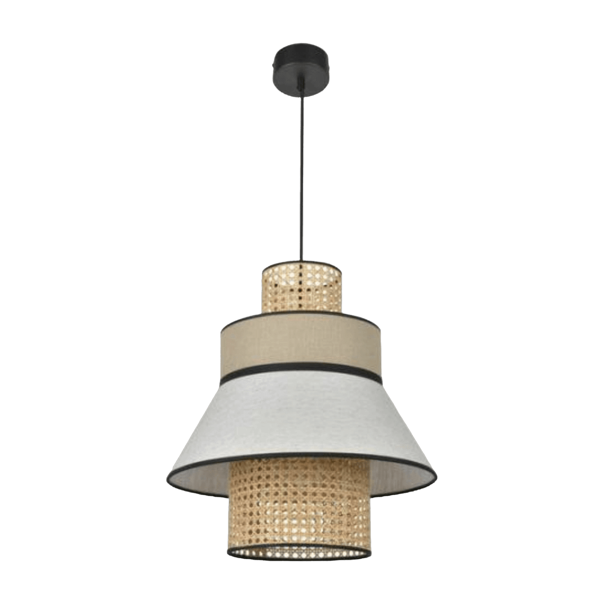 Suspension en lin nude 194 x 40 cm Singapour - Market set - The Cool Republic