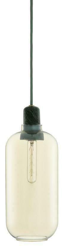 Suspension en marbre vert et verre fumé 26 cm Amp Gold/vert - Normann Copenhagen - The Cool Republic