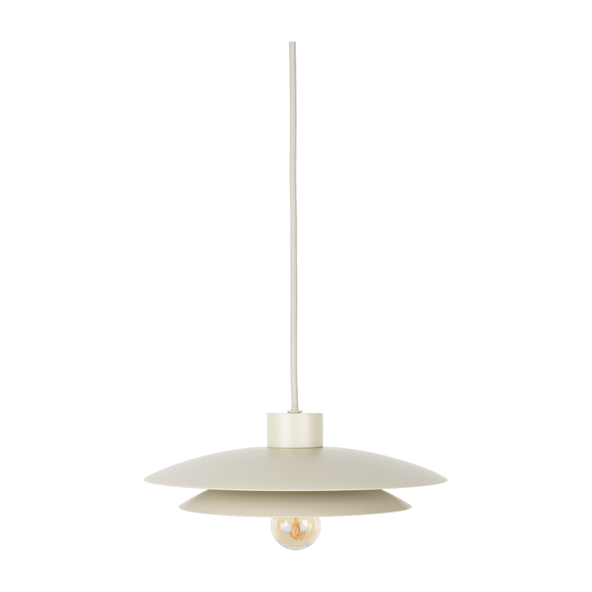 Suspension en métal beige 26,5cm Alba - The Cool Republic - The Cool Republic