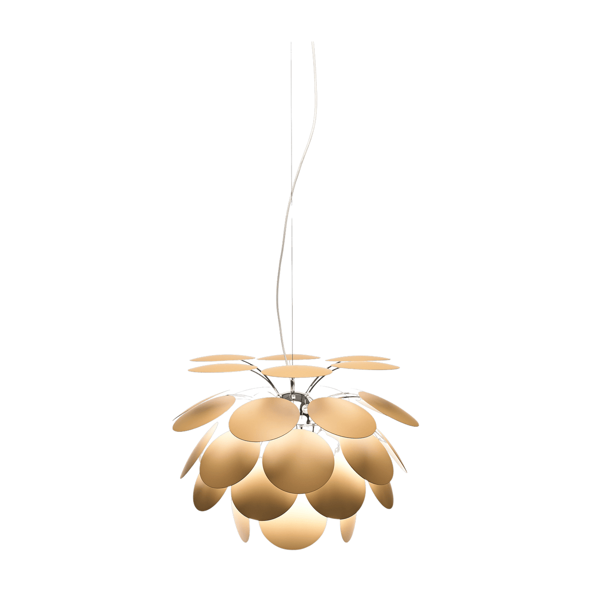 Beige matte metal pendant lamp 53cm Discoco - Marset - The Cool Republic