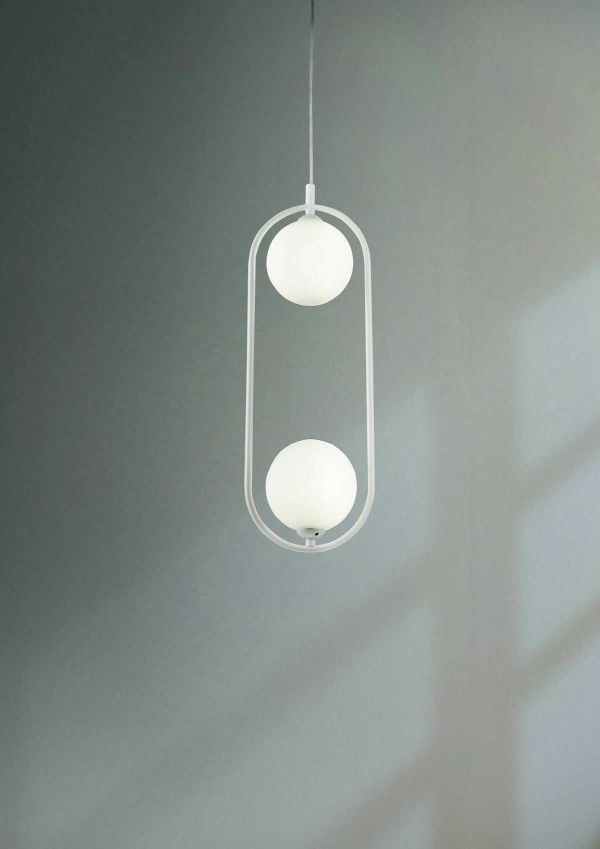 White metal suspension with 2 bulbs Ring - Maytoni - The Cool Republic