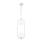 White metal suspension with 2 bulbs Ring - Maytoni - The Cool Republic