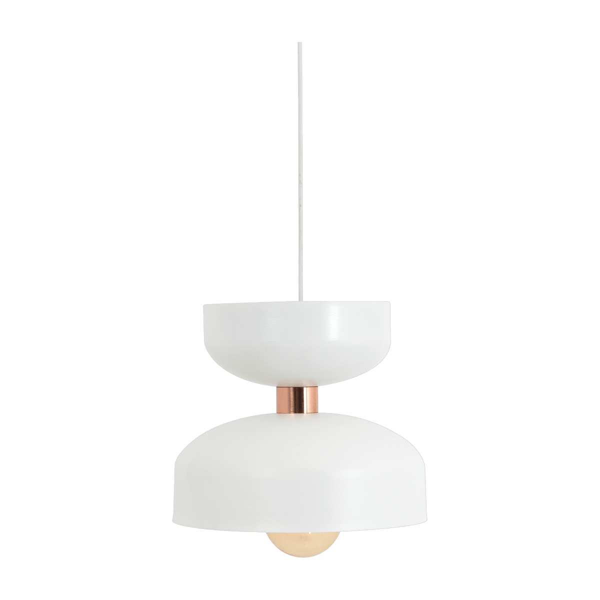 Suspension en métal blanc 22,5 et 30 cm Woman - Custom Form - The Cool Republic