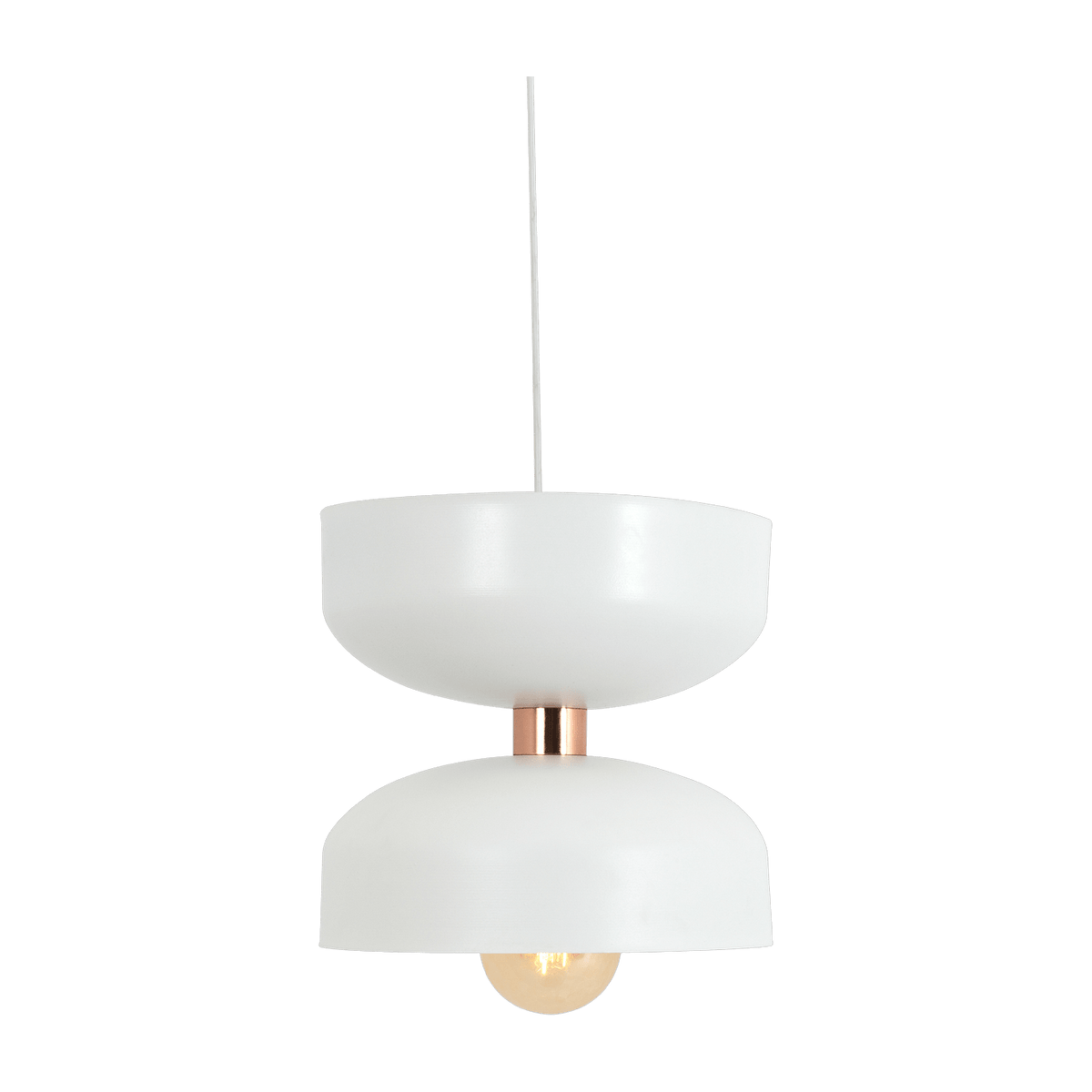 Suspension en métal blanc 30 cm Woman - Custom Form - The Cool Republic