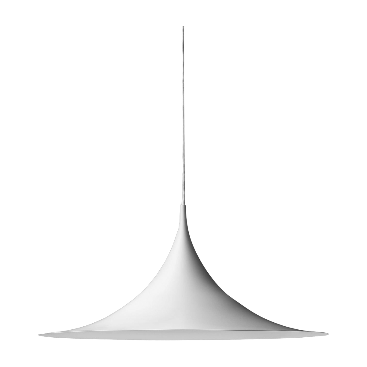 Suspension en métal blanc 47 cm Semi - Gubi - The Cool Republic