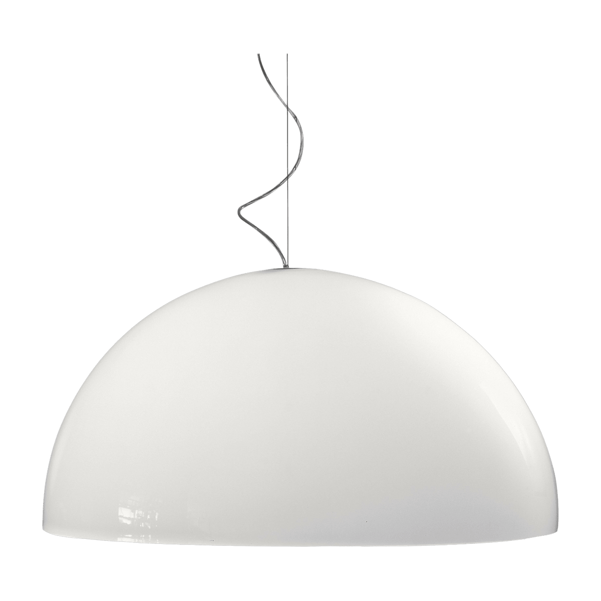 Suspension en métal blanc 85 x 42,5 cm Blow - Martinelli Luce - The Cool Republic
