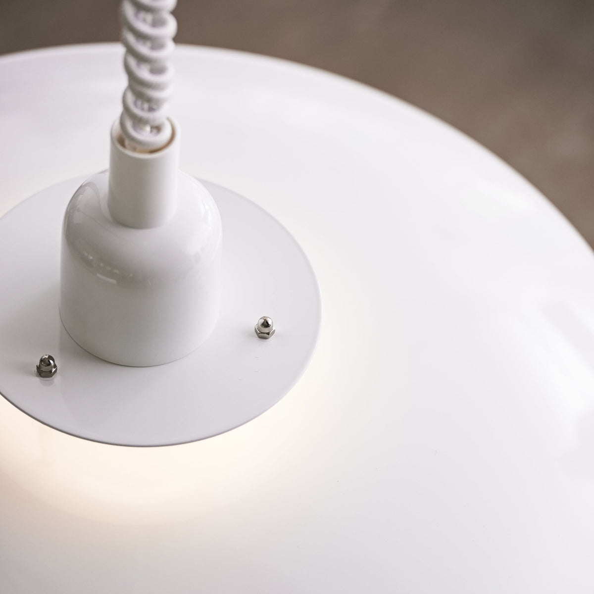 Suspension en métal blanc et chrome Primus II - Belid - The Cool Republic
