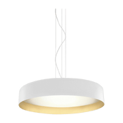 White and gold metal suspension 80 cm Ginevra - Panzeri - The Cool Republic
