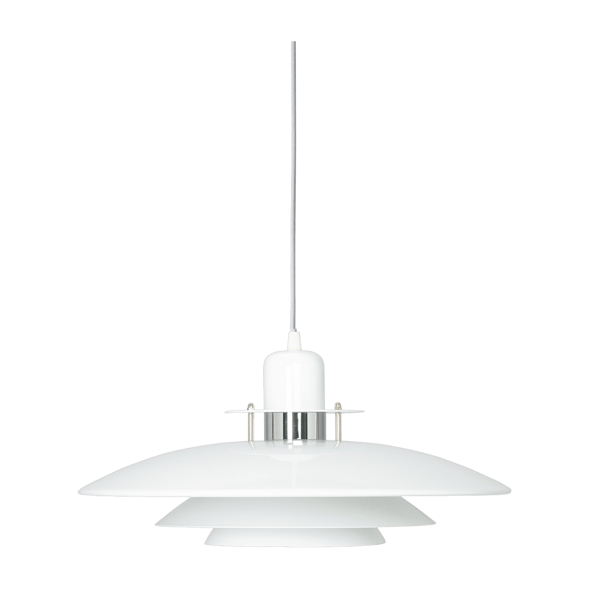 Suspension en métal blanc et support métal Primus I - Belid - The Cool Republic