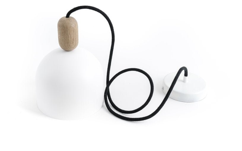 Suspension en métal blanc Ovoi - Kolorowe Kable - The Cool Republic