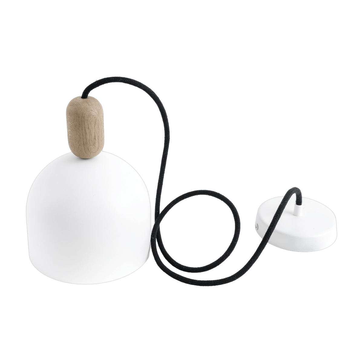 Suspension en métal blanc Ovoi - Kolorowe Kable - The Cool Republic