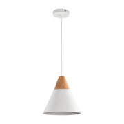 Suspension en métal blanche 22 cm Bicones - Maytoni - The Cool Republic
