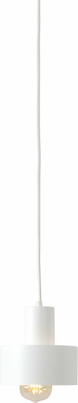 Suspension en métal blanche cylindrique 15 cm Fay - Custom Form - The Cool Republic