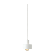 Suspension en métal blanche cylindrique 15 cm Fay - Custom Form - The Cool Republic