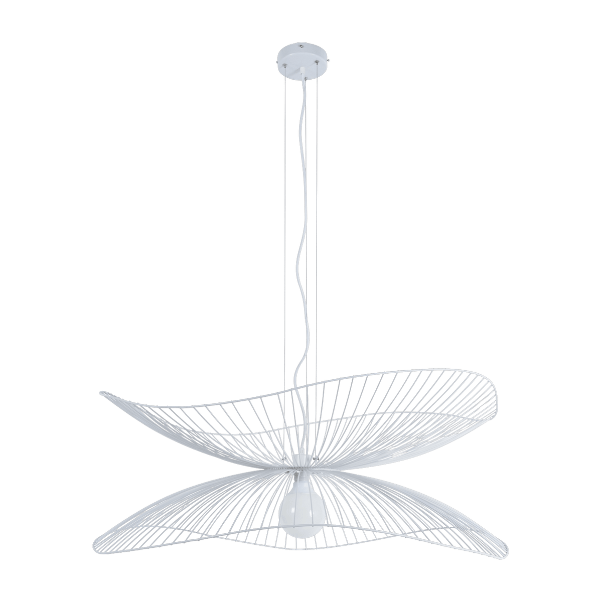 Suspension en métal blanche L Libellule - Forestier - The Cool Republic