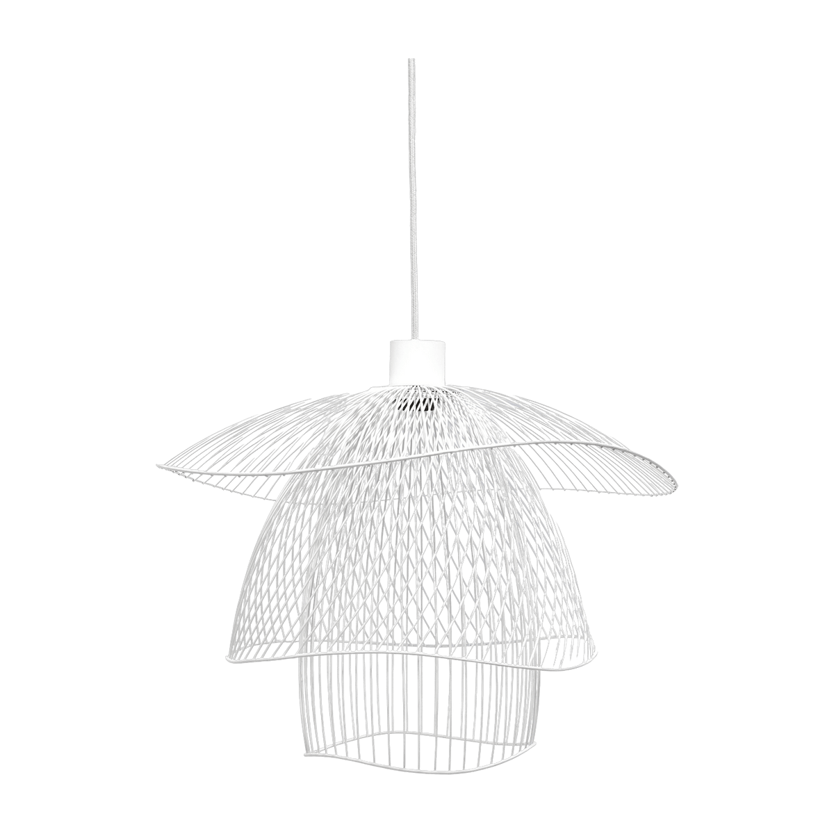 Suspension en métal blanche S Papillon - Forestier - The Cool Republic