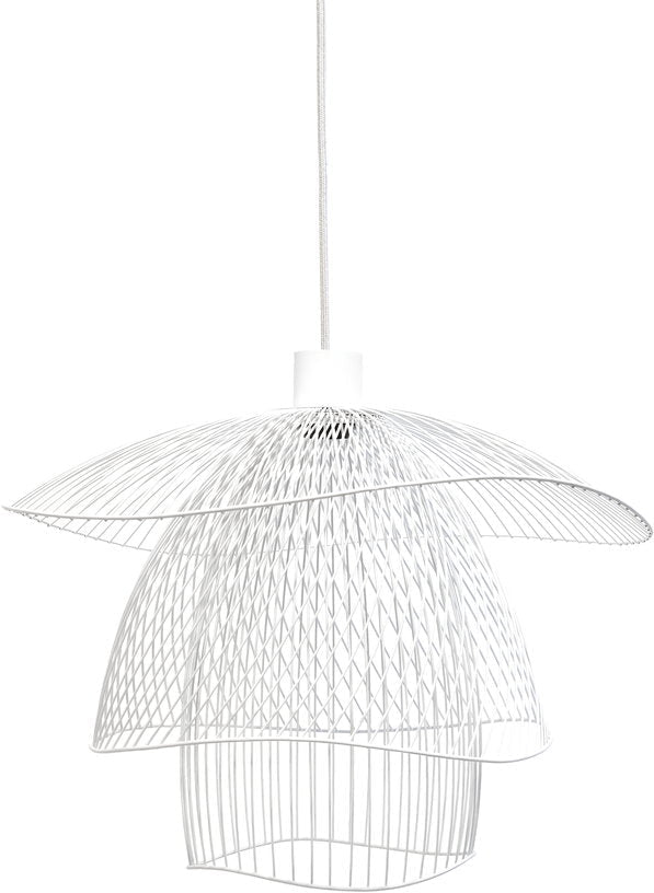 Suspension en métal blanche S Papillon - Forestier - The Cool Republic