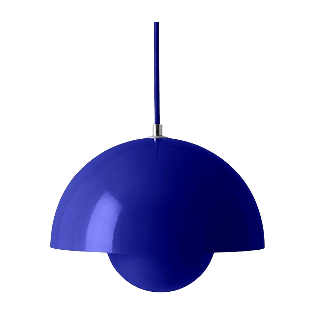 Suspension en métal bleu cobalt 23cm Flowerpot VP1 - &tradition - The Cool Republic