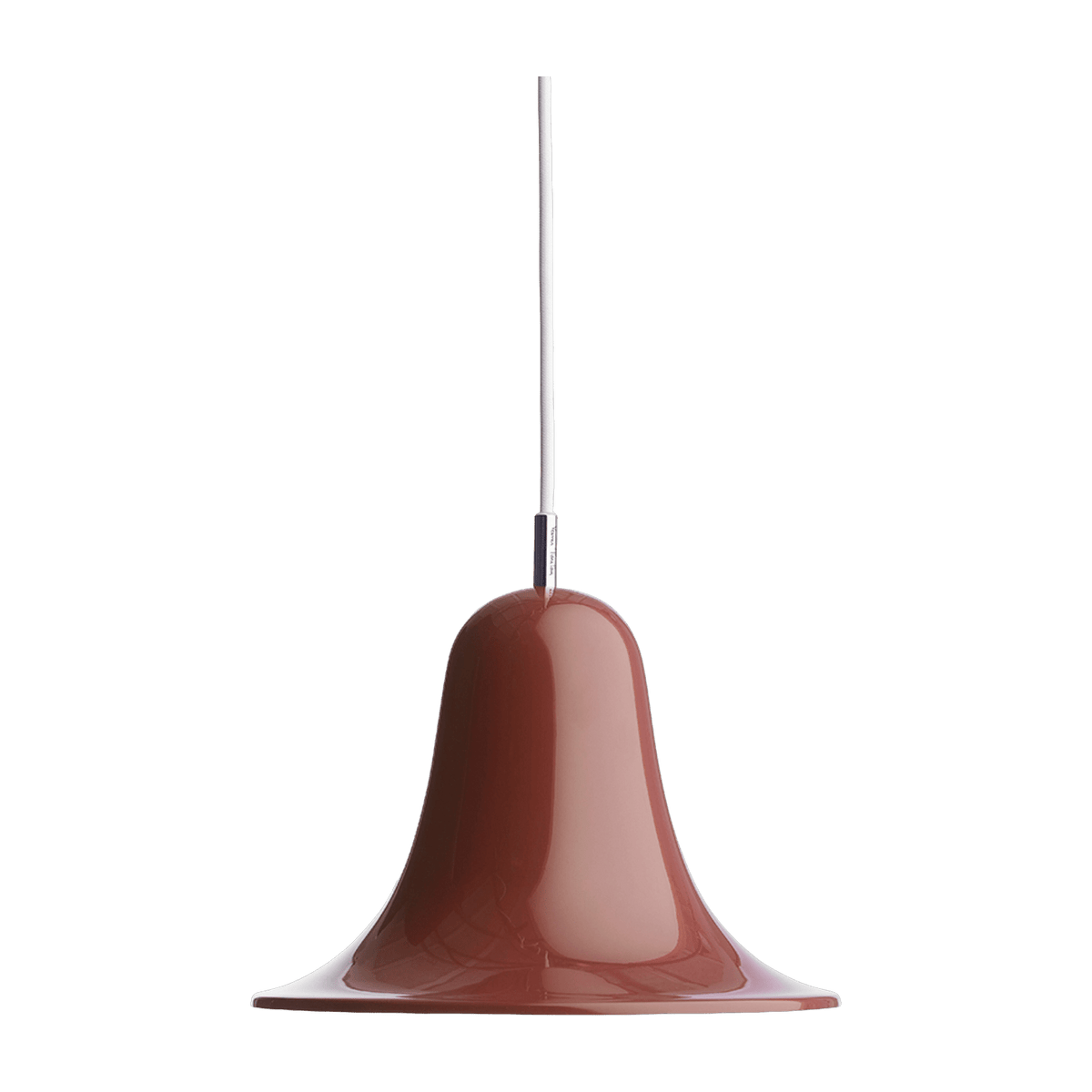 Hanging lamp in burgundy metal Pantop - Verpan - The Cool Republic