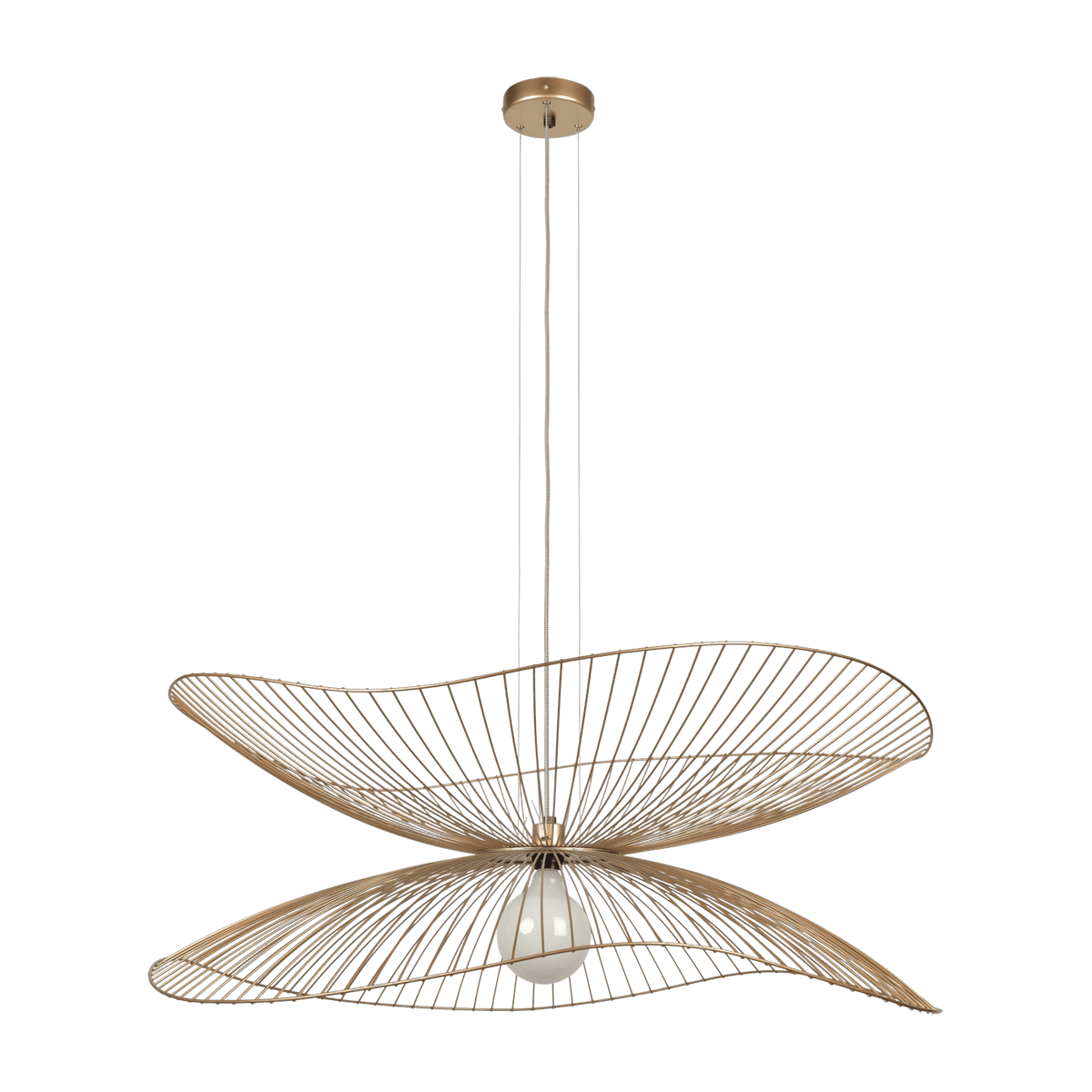 Suspension en métal champagne L Libellule - Forestier - The Cool Republic