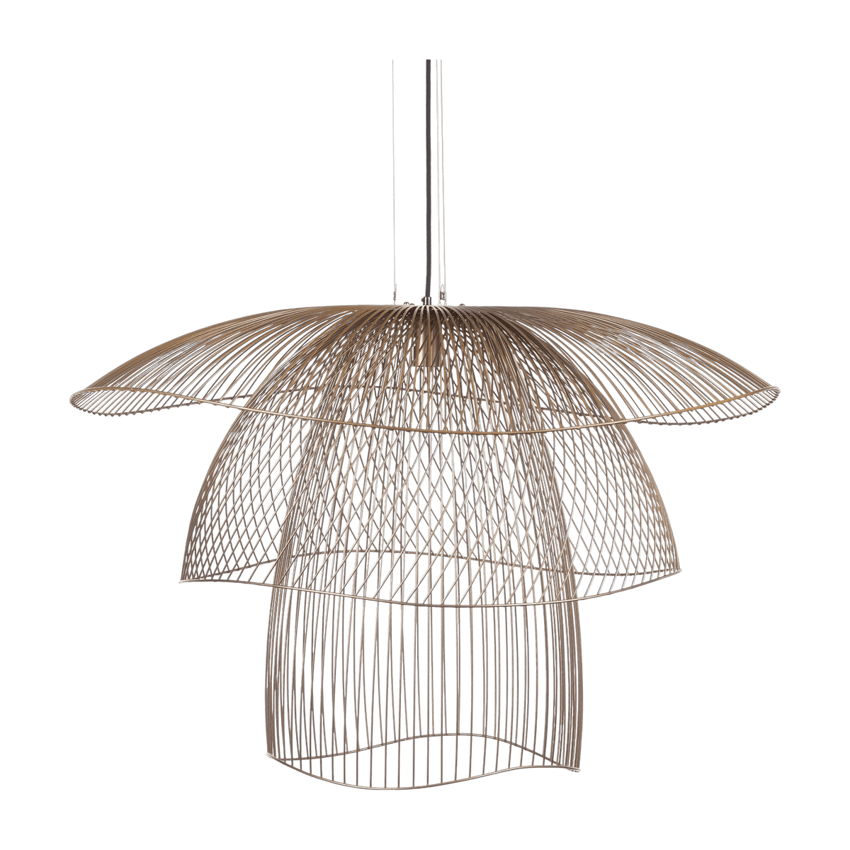 Suspension en métal champagne L Papillon - Forestier - The Cool Republic