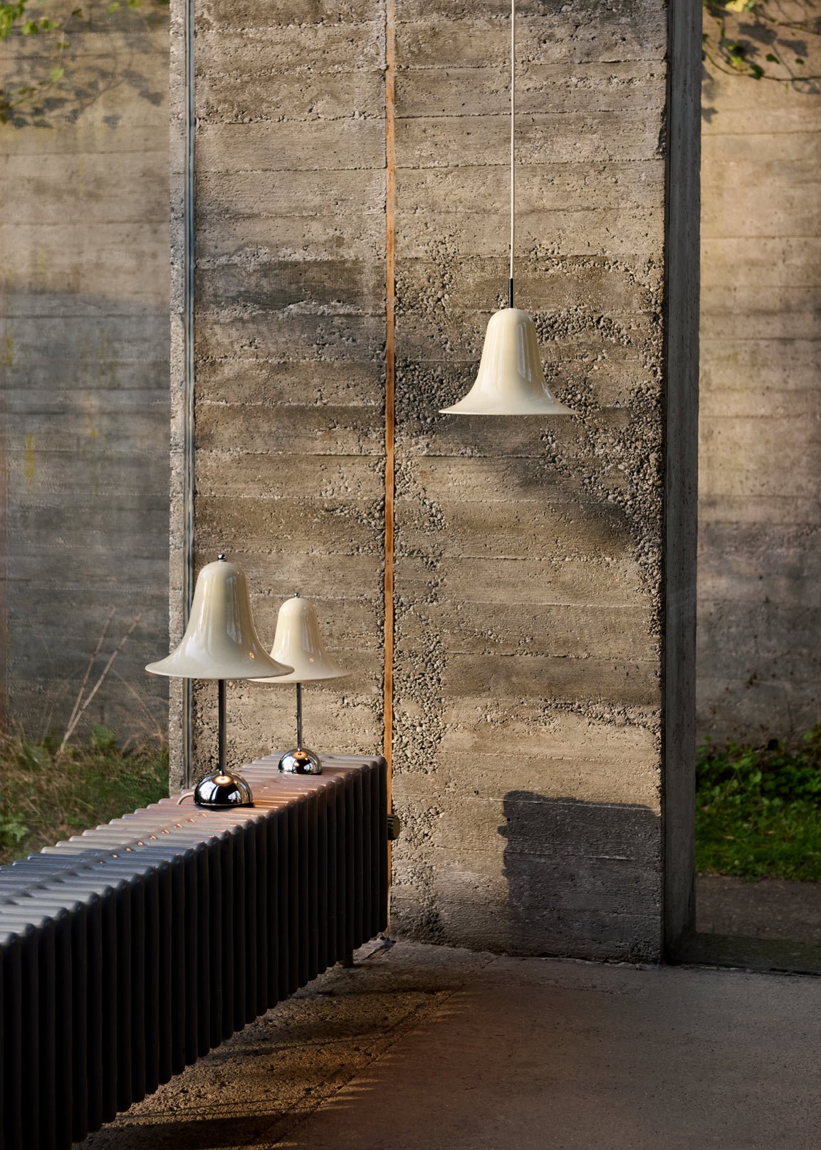 Suspension en métal chromé 23cm Pantop - Verpan - The Cool Republic