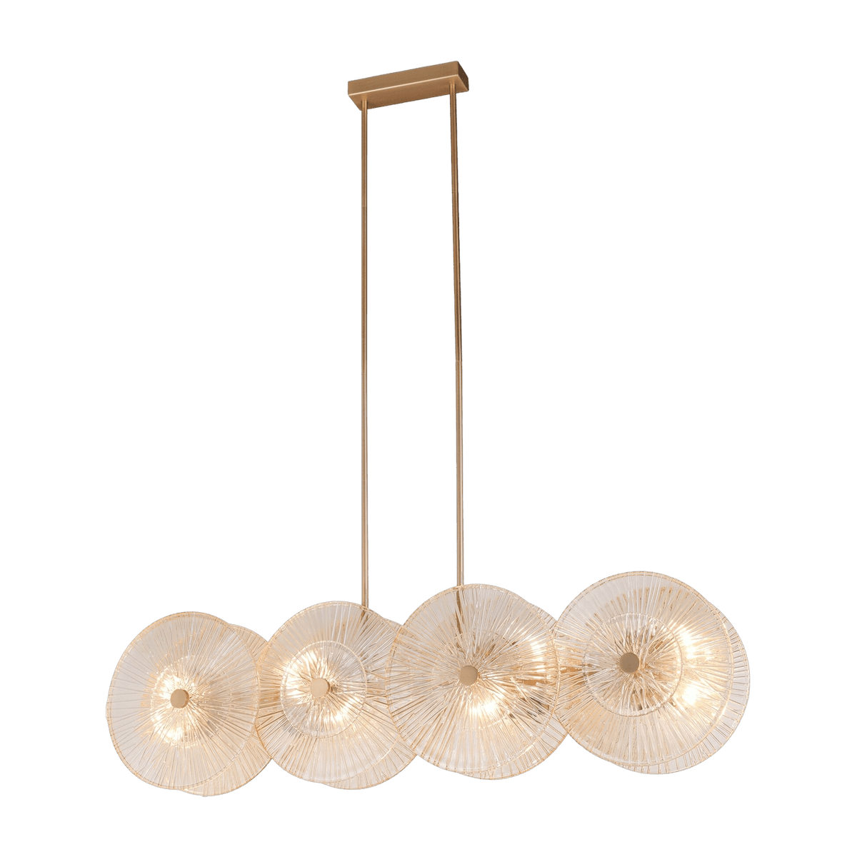 Hanging lamp in gold-colored metal Aster - Maytoni - The Cool Republic