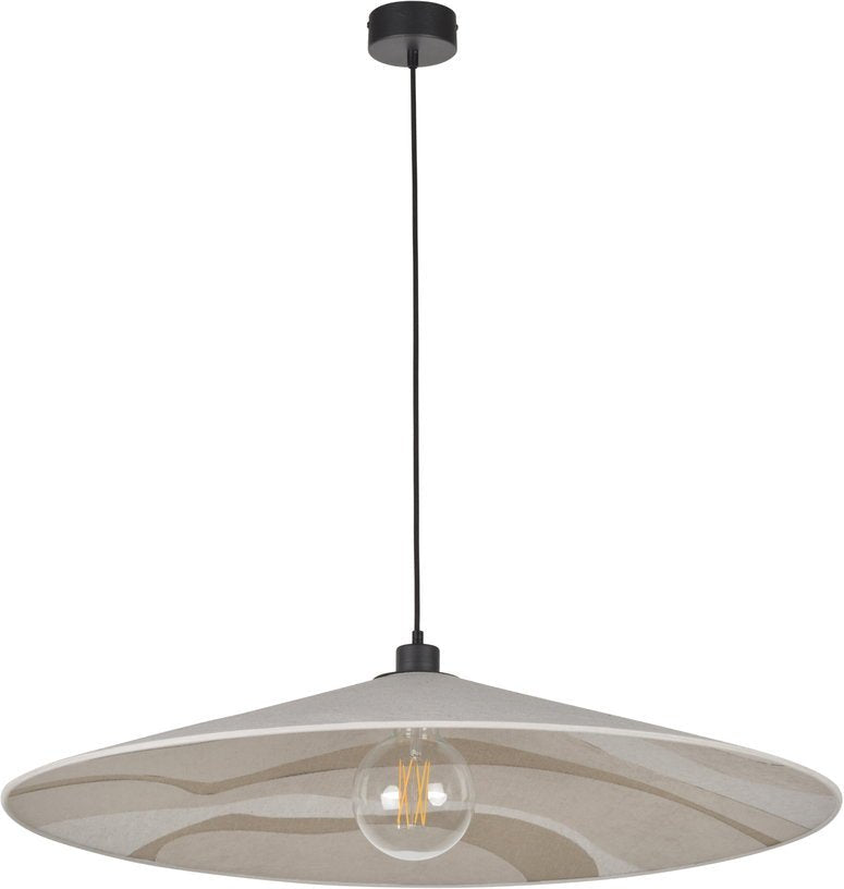 Suspension en métal et en tissu beige 80 Sonia laudet - Market set - The Cool Republic