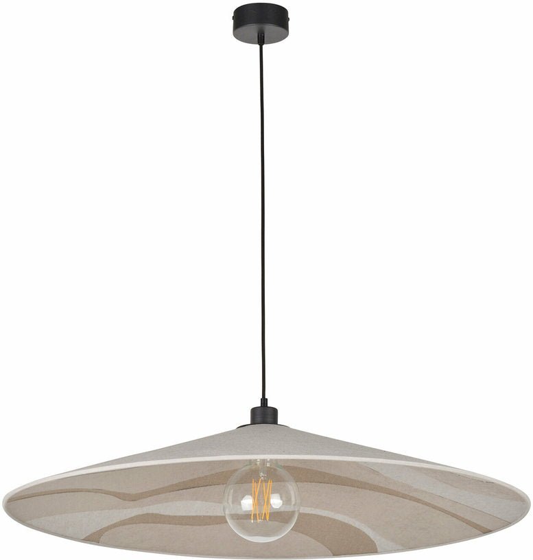 Suspension en métal et en tissu beige 80 Sonia laudet - Market set - The Cool Republic