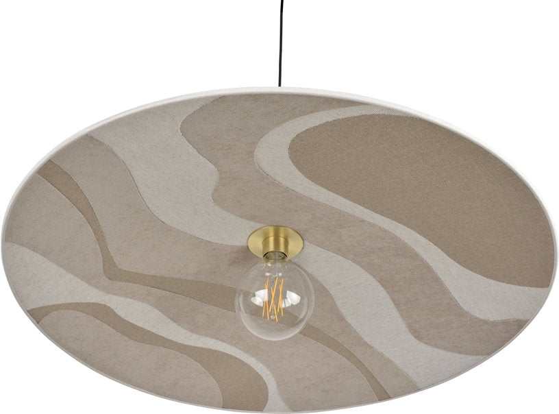 Suspension en métal et en tissu beige 80 Sonia laudet - Market set - The Cool Republic