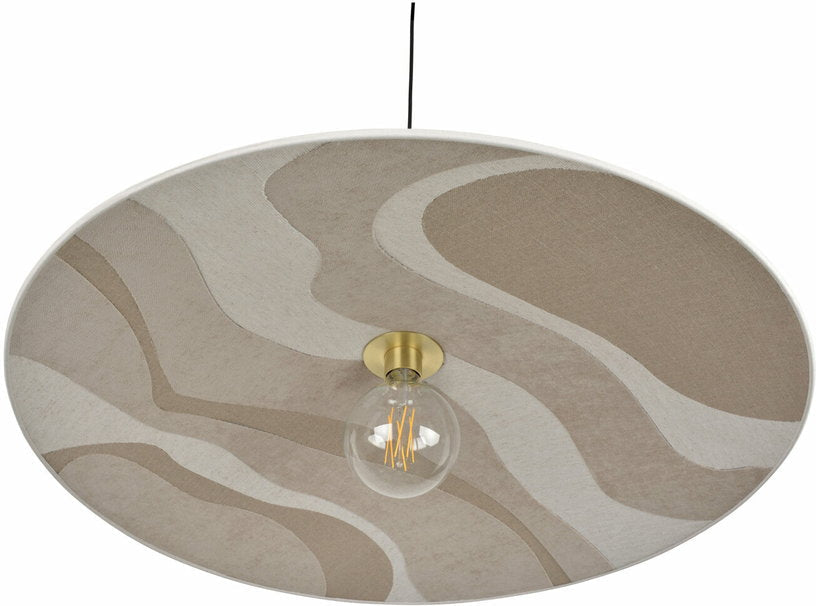 Suspension en métal et en tissu beige 80 Sonia laudet - Market set - The Cool Republic