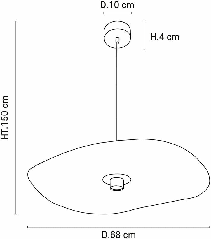 Suspension en métal et lin 68 cm Rivage - Market set - The Cool Republic