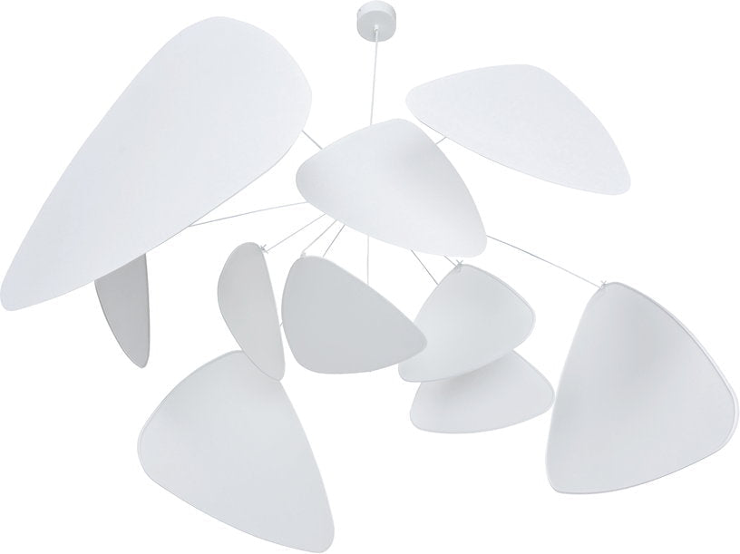 Suspension en métal et papier blanc 110 cm Screen Murano - Market set - The Cool Republic