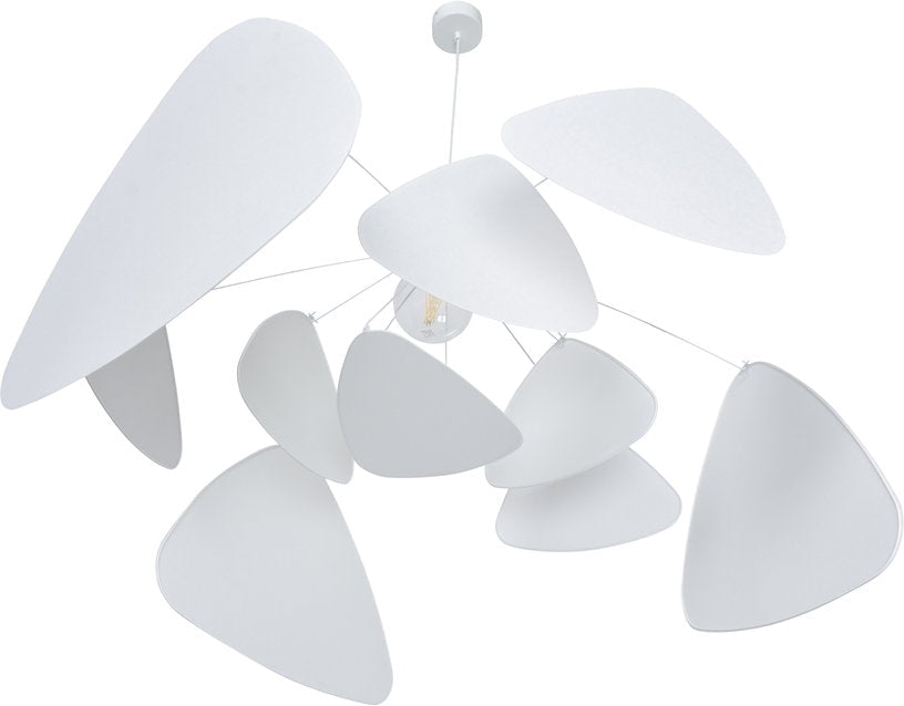 Suspension en métal et papier blanc 110 cm Screen Murano - Market set - The Cool Republic