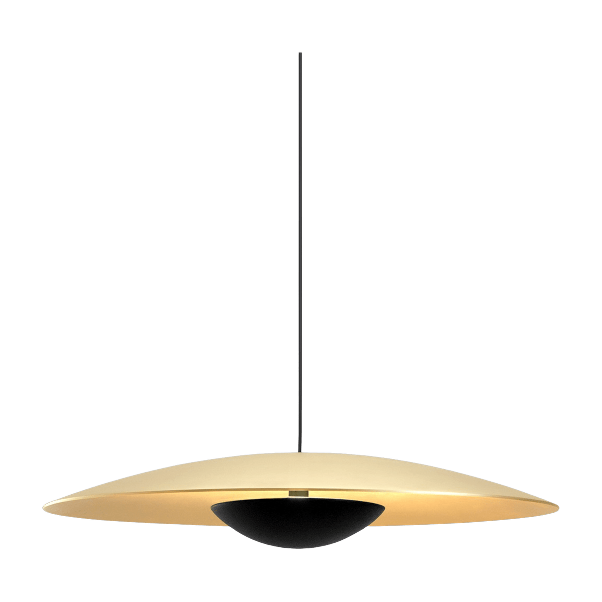 Brushed brass metal pendant Ginger 60 - Marset - The Cool Republic