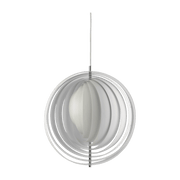 Suspension in white lacquered metal Moon Small - Verpan - The Cool Republic