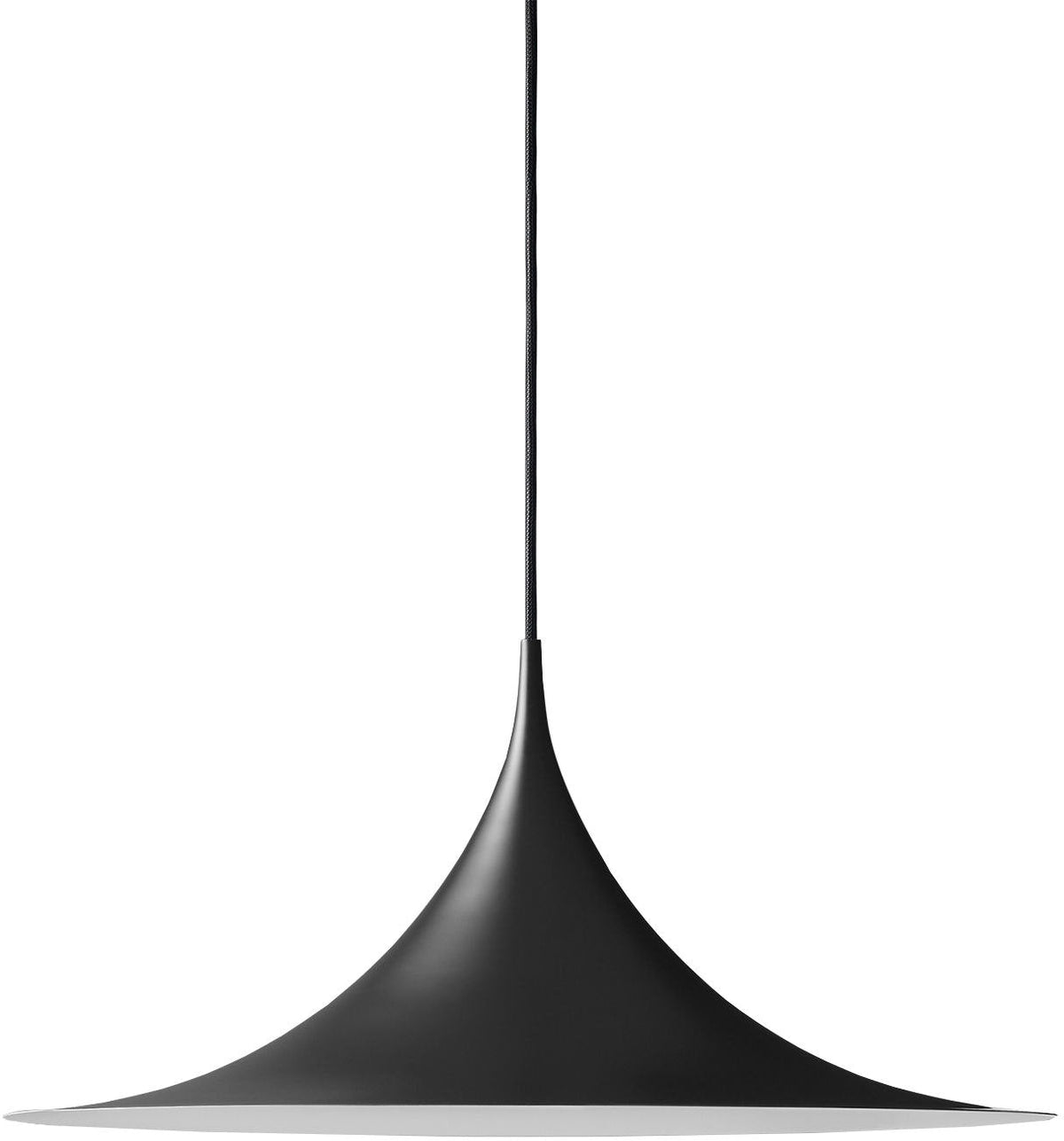 Suspension en métal noir 60 cm Semi - Gubi - The Cool Republic