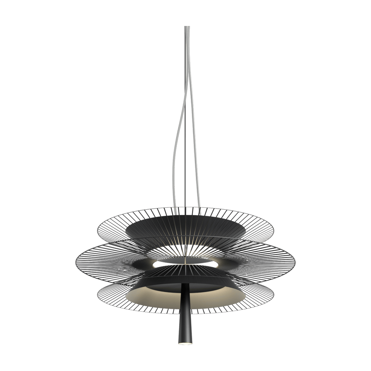 Suspension en métal noir 68 cm GRAVITY - Forestier - The Cool Republic