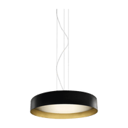 Black and gold metal suspension 50 cm Ginevra - Panzeri - The Cool Republic