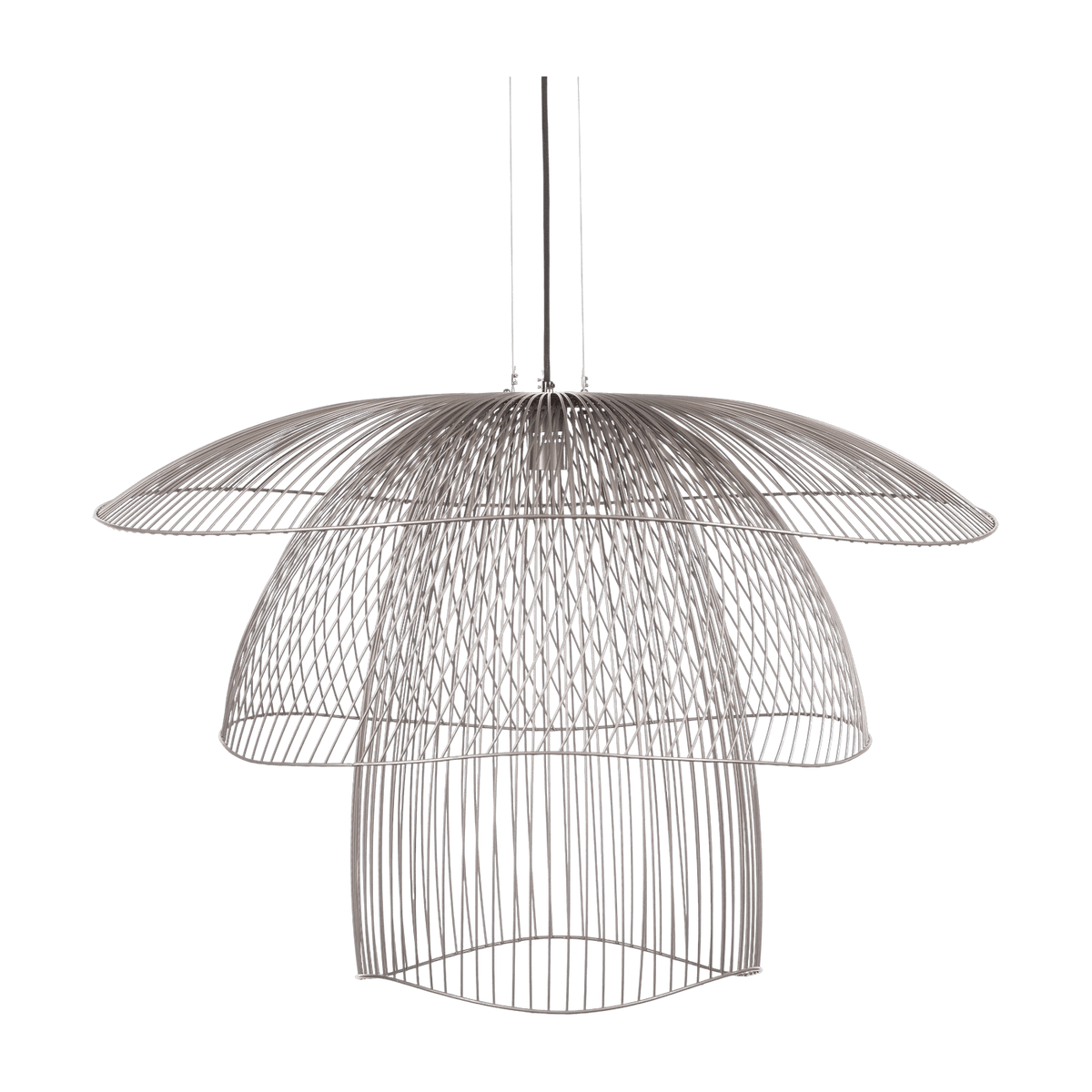 Suspension en métal taupe L Papillon - Forestier - The Cool Republic