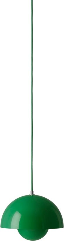 Suspension en métal vert 23 x 16 cm Flowerpot VP1 - &tradition - The Cool Republic