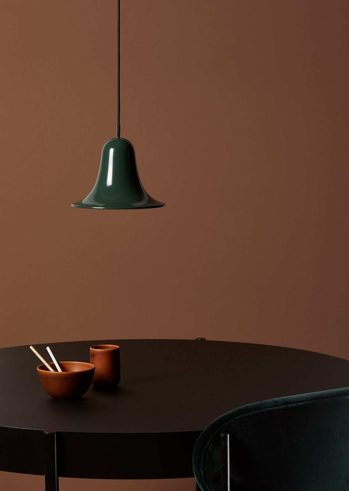 Suspension in dark green metal Pantop - Verpan - The Cool Republic